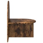 vidaXL Table de chevet Chêne Fumé 48 x 49 x 65 cm Bois d’ingénierie