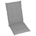 vidaXL Fauteuils pliants inclinables (lot de 2) avec coussins  en bois d'acacia massif