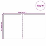 vidaXL Fleece de protection des plantes contre le gel Blanc 20 x 3 2 m