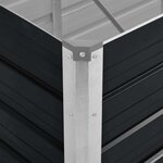 vidaXL Lit surélevé de jardin Anthracite 240x80x45 cm Acier galvanisé