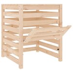vidaXL Composteur 63 5x63 5x77 5 cm Bois massif de pin