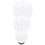 vidaXL 6 Pièces Jeu de lampe boule à LED PMMA sphérique 20/30/40 cm