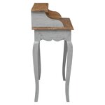 vidaXL Bureau d'écriture bois d'acajou massif 80x40x92 cm
