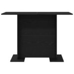 vidaXL Table de salle à manger Chêne noir 110 x 60 x 75 cm