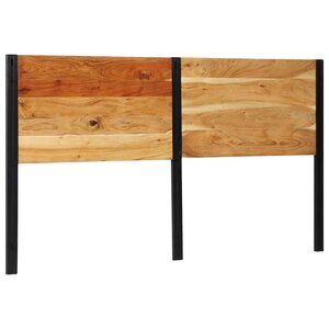 vidaXL Tête de lit 180 cm bois massif d'acacia et fer
