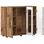 vidaXL Cabinet en Bois avec stockage Bois ancien 88 5 x 30 5 x 73 cm