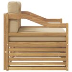 vidaXL Canapé d’extérieur Blanc et Beige