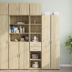vidaXL Armoire de rangement mince chêne sonoma 40x42 5x225 cm