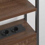 vidaXL Tête de lit de rangement Chêne marron 200 cm Bois d'ingénierie