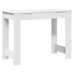 vidaXL Bureau blanc 100x45x75 cm bois d'ingénierie