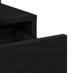 vidaXL Coiffeuse Chêne noir 80 x 35 x 132 cm Bois d'ingénierie