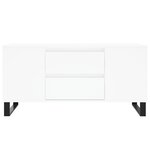 vidaXL Table basse blanc 102x44 5x50 cm bois d'ingénierie