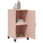 vidaXL Buffet rose 36x39x72 cm acier laminé à froid