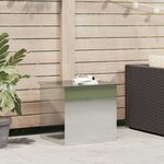 vidaXL Boîte de Rangement Extérieure Argent 55 x 50.5 x 50 cm