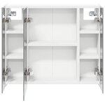 vidaXL Armoire Miroir de Salle de Bain Blanc 60 x 14 5 x 50 cm