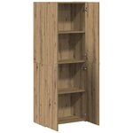 vidaXL Cabinet de Bureau avec étagère chêne artisanal 60 x 32 x 153