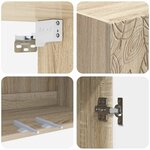 vidaXL Armoire Murale 59 x 31 x 60 cm Bois d'ingénierie Chêne Sonoma