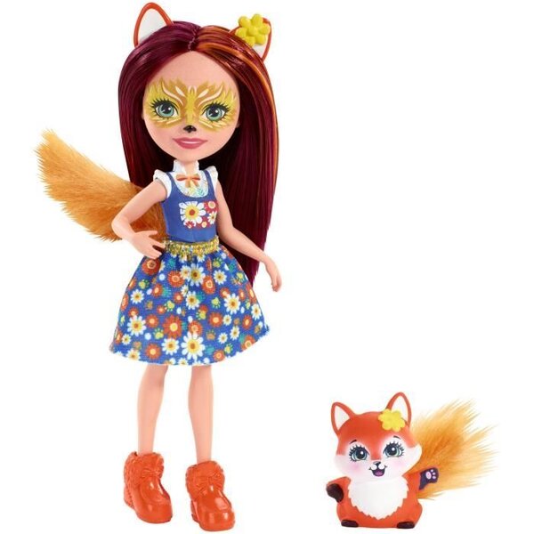ENCHANTIMALS - Felicity Renard & Flick - Mini Poupée 15cm & sa figurine animal