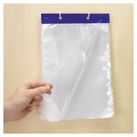 Sachet plastique liassé transparent raja 20 microns 14x22 cm (lot de 1000)