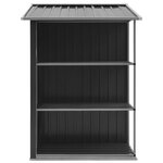 vidaXL Abri de jardin avec étagère Anthracite 205x130x183 cm Fer