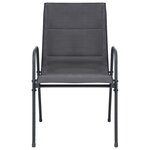 vidaXL Mobilier de salle à manger d'extérieur 5 Pièces Acier Anthracite