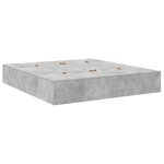 vidaXL Cadre de lit Gris béton 200 x 200 x 31 5 cm Bois d'ingénierie