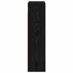 vidaXL Armoire murale de salle de bain Chêne Noir 30 x 16 x 62 5 cm