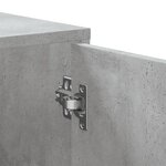 vidaXL Armoire d'angle gris béton 160x40x45 cm bois d’ingénierie