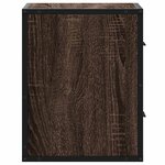 vidaXL Tables de chevet murales 2 Pièces chêne marron 40x31x39 5 cm