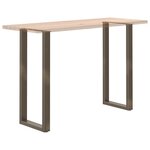 vidaXL Pieds de table de bar en U 2 pièces Acier naturel 40 x (110-111) cm Acier