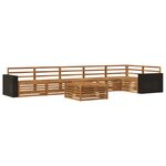 vidaXL Ensemble de canapés d'extérieur 7 pc Naturel