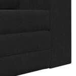 vidaXL Canapé-Lit Noir 148 x 71 x 83 cm Velours
