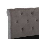 vidaXL Cadre de lit sans matelas gris velours 120x200 cm