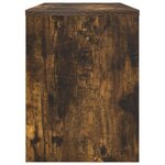 vidaXL Meuble TV Chêne fumé 80 x 30 x 40 cm Bois d'ingénierie