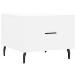 vidaXL Table basse blanc 50x50x40 cm bois d'ingénierie