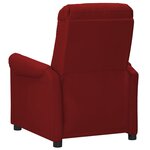 Vidaxl fauteuil de massage électrique rouge bordeaux similicuir