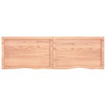vidaXL Dessus de table marron clair bois chêne massif traité