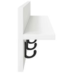vidaXL Porte-manteau mural Blanc 80 x 10.5 x 18 cm Bois d'ingénierie