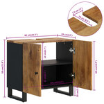 vidaXL Meuble d'évier 62x33x58 cm bois de manguier et d'ingénierie