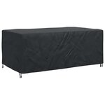 vidaXL Housse pour mobilier d'extérieur Noir 240 x 140 x 90 cm 210D