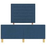 vidaXL Cadre de lit avec tête de lit Bleu 120 x 190 cm tissu