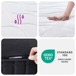 vidaXL Matelas à ressorts Bonnell Moyen 80 x 200 cm Blanc