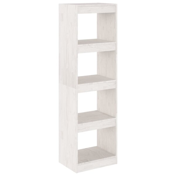 vidaXL Bibliothèque/Séparateur de pièce Blanc 40x30x135 5cm Pin massif