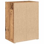 vidaXL Bibliothèque vieux bois 40x24x52 cm bois d'ingénierie