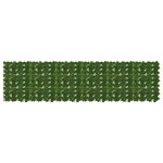 vidaXL Écran de balcon avec feuilles Vert 300 x 75 cm