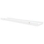 vidaXL Étagères à rebord pour cadre photo 2 Pièces Blanc 60x9x3 cm MDF