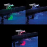 Intex Cascade de piscine à LED multicolore 28090