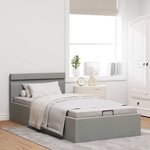 vidaXL Cadre de lit à rangement hydraulique sans matelas 100x200 cm