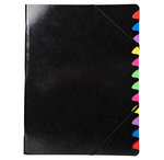 Trieur agrafé IDERAMA 12comp. assorti x 8 EXACOMPTA