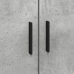 vidaXL Cadre de lit Gris Béton 100x200 cm